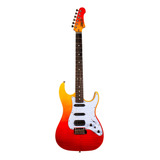 Guitarra Eléctrica De 6 Cuerdas Jet Js600 Rojo Transparente