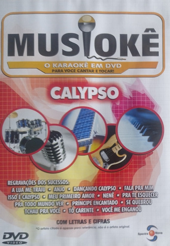 Musioke Karaokê Calypso   Dvd Original Lacrado