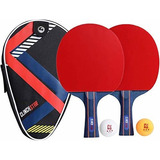 Raquetas De Ping Pong Profesional De Lujo Con Estuche De Tra