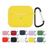 Funda Case Silicona Compatible Con Apple AirPods 3 Llavero