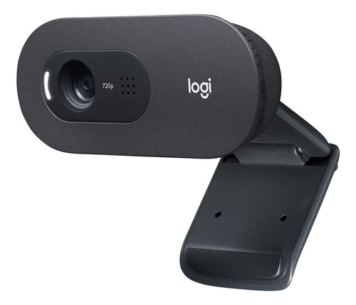 Logitech C505, Webcam Hd 720p Con Micrófono De Largo Alcance Color Negro
