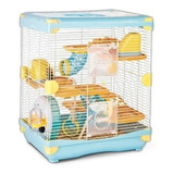 Jaula Para Hamster 2 Pisos Azul Sunny 36x27x42.50 Cm