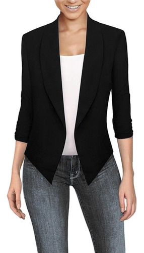  Blazer Saco Sueter 6607 Manga 3/4 Mujer Casual