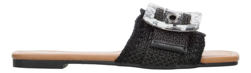 Flats Efe Negro Dama Mule Punta Puntiaguda Para Mujer | Envío gratis