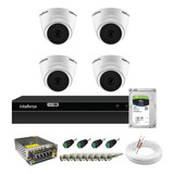 Kit Dvr 4 Canais Intelbras Full Hd Dome Completo