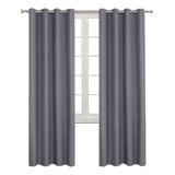 Cortina Blackout Para Living 230x140cm 2 Paños Colores Lisos