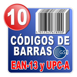 10 Códigos De Barras Ean Y Upc Universal Gs1 Garantizado