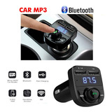 Cargador De Auto  Bluetooth Dual Usb Mp3 