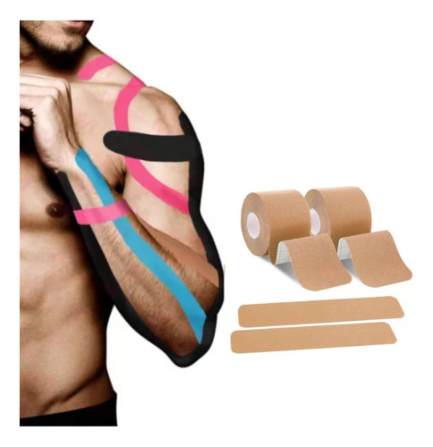 Fita Bandagem Adesiva Elastica Tape Kinesio Taping Funcional