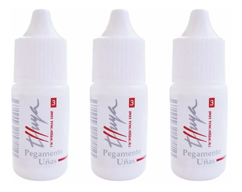 Pack 3 Glue/pegamento De Uñas Tips Esculpidas X 3gr. Thuya