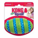 Balón Kong Squeezz Squeaks Mediano Para Perro Color Verde