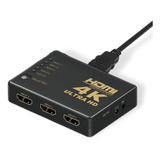 Switch Hdmi 5 X 1 Portas 4k Com Controle Remoto