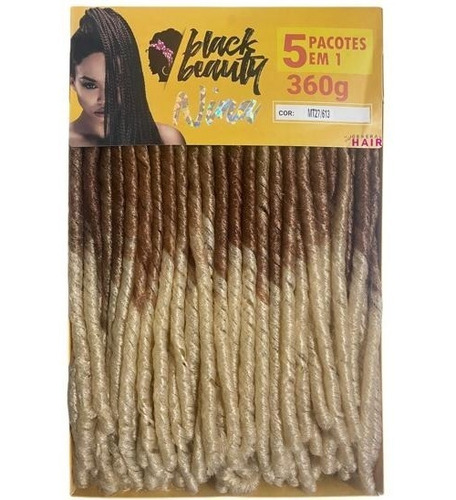 Cabelo Nina Pacotao Black Beauty Crochet Braid 360 Gramas   