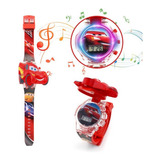 Reloj Niños Digital Luces Sonido Tapa Cars Rayo Macquen