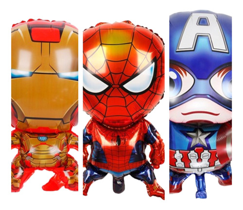 Pack 3 Globo 3 Avengers De Gran Tamaño Cumpleaños Fiesta