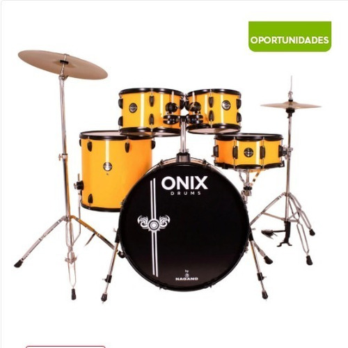 Bateria Acústica Nagano Onix Drums Smart 22  Big Yellow