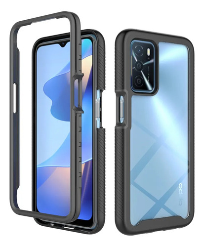 Funda Uso Rudo Modelos Nuevos Oppo Transparente Reforzada360