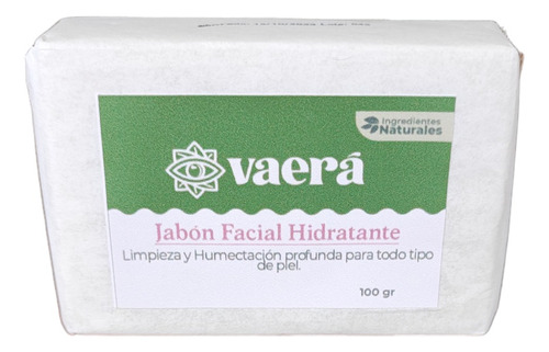 Jabón Facial Artesanal, Hidratante, Humectante, 100 Gr