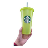 Vaso Starbucks Reutilizable - Logo Sirena Amarillo Original