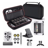 Kit De 17 Accesorios Para Funda Oled Nintendo Swit