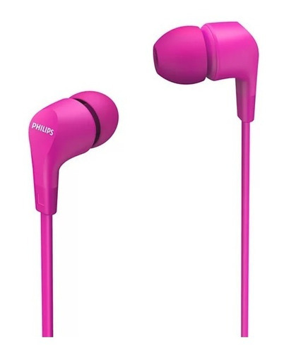 Audífonos Philips Tae1105 In-ear 3.5mm Bass C/micrófono Color Rosa