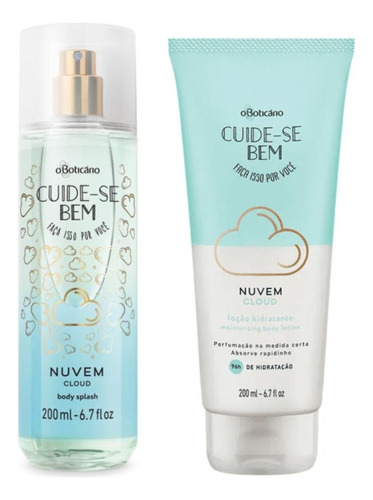 Kit Nuvem Body Splash+hidratante 200ml Oboticário