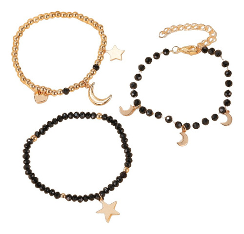 Pulseira Bracelete Três Estrelas De Miçanga