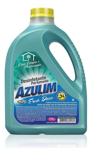 Desinfetante Perfumado Azulim- Stasrt 5l Fragrância Erva Doce