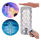 Abajur Touch Cristal Led Luminaria 16 Cores Rgb C/ Controle