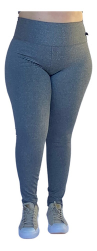 Calça Legging Suplex Fitness Cintura Alta Academia Plus Size