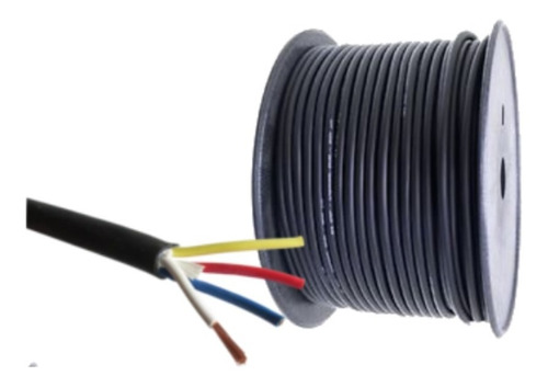 Kit 10mt Cable 4 X Awg18 Ip68 (recubierto Negro Sumergible)