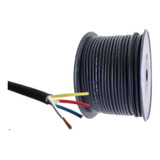 Kit 10mt Cable 4 X Awg18 Ip68 (recubierto Negro Sumergible)