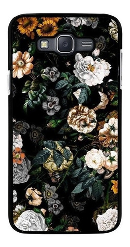 Funda Protector Rudo Para Samsung Galaxy Flores Moda Mujer 