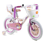 Bicicleta Benotto Cross Flower Power R16 1v. Niña Frenos V Color Rosa Pastel Tamaño Del Cuadro N/a