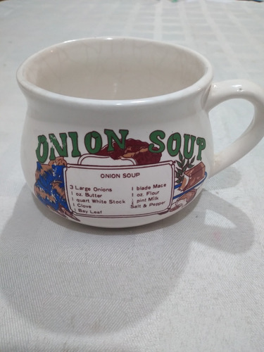 Tazón Sopero Antiguo Onion Soup