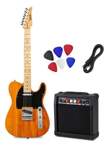 Lyxpro - Kit De Guitarra Eléctrica Telecaster De 39 Pulgad.