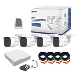 Kit 4 Camaras 2mp Epcom Microfono Dvr 4 Ch Disco 500 Gb