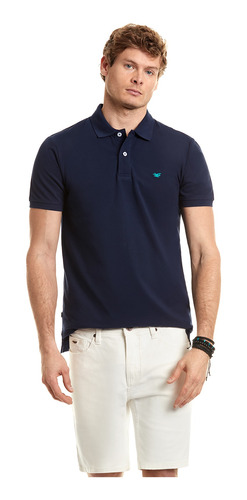 Polera Hombre Polo Básica Azul Oscuro Ferouch Ss23