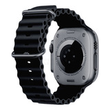 Pulsera Ocean Para Apple Smartwatch Ultra De 49 Mm, Color Negro, Color Negro