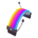 Cabo Extensor Premium 24p Pichau Ps100, Rgb, 240mm, Preto