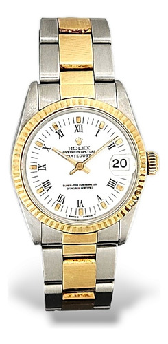 Relógio Rolex Oyster Perpetual Date Aço E Ouro Galeria Joias