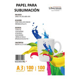 Papel De Sublimacion A3*100 Hojas Ultra Premium