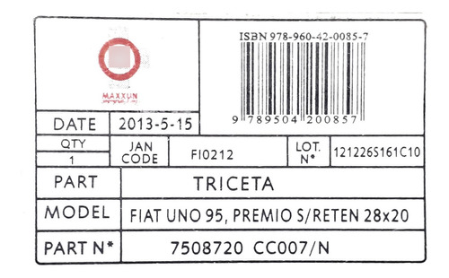 Triceta Fiat Uno Premio 147 28x20 Foto 3