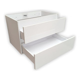 Mueble Para Lavamanos Blanco Alto Brillo De 70 Cm 