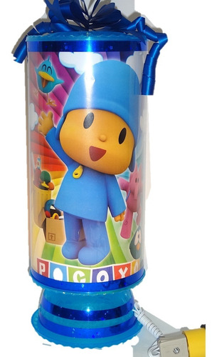 Pocoyo Centro De Mesa 10 Lamparas Personalizadas 38 Cm Altur