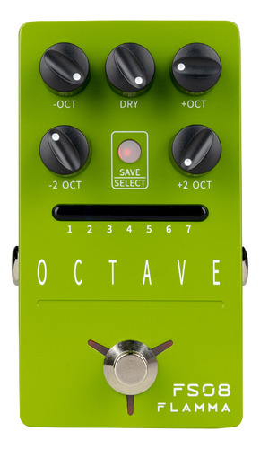 Pedal Octavador Flamma Fs08 Para Guitarra Eléctrica