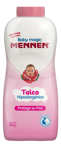 Mennen Botella Talco Para Bebé Baby Magic Rosa 400 Gr