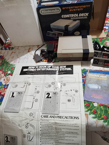 Nintendo Nes Consola Con Caja,manual Y Póster En Buen Estado