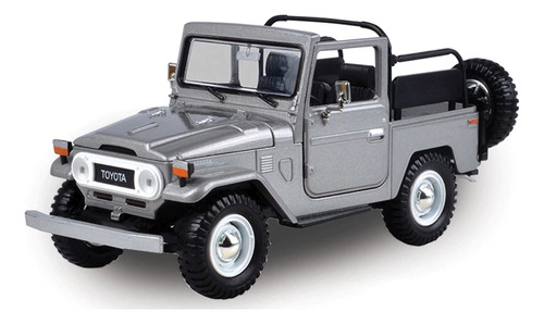 Toyota Fj40 1/24 Motor Max Colec Platinum Gray