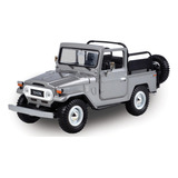 Toyota Fj40 1/24 Motor Max Colec Platinum Gray